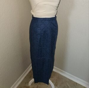 GAP Deep Blue Linen Skirt